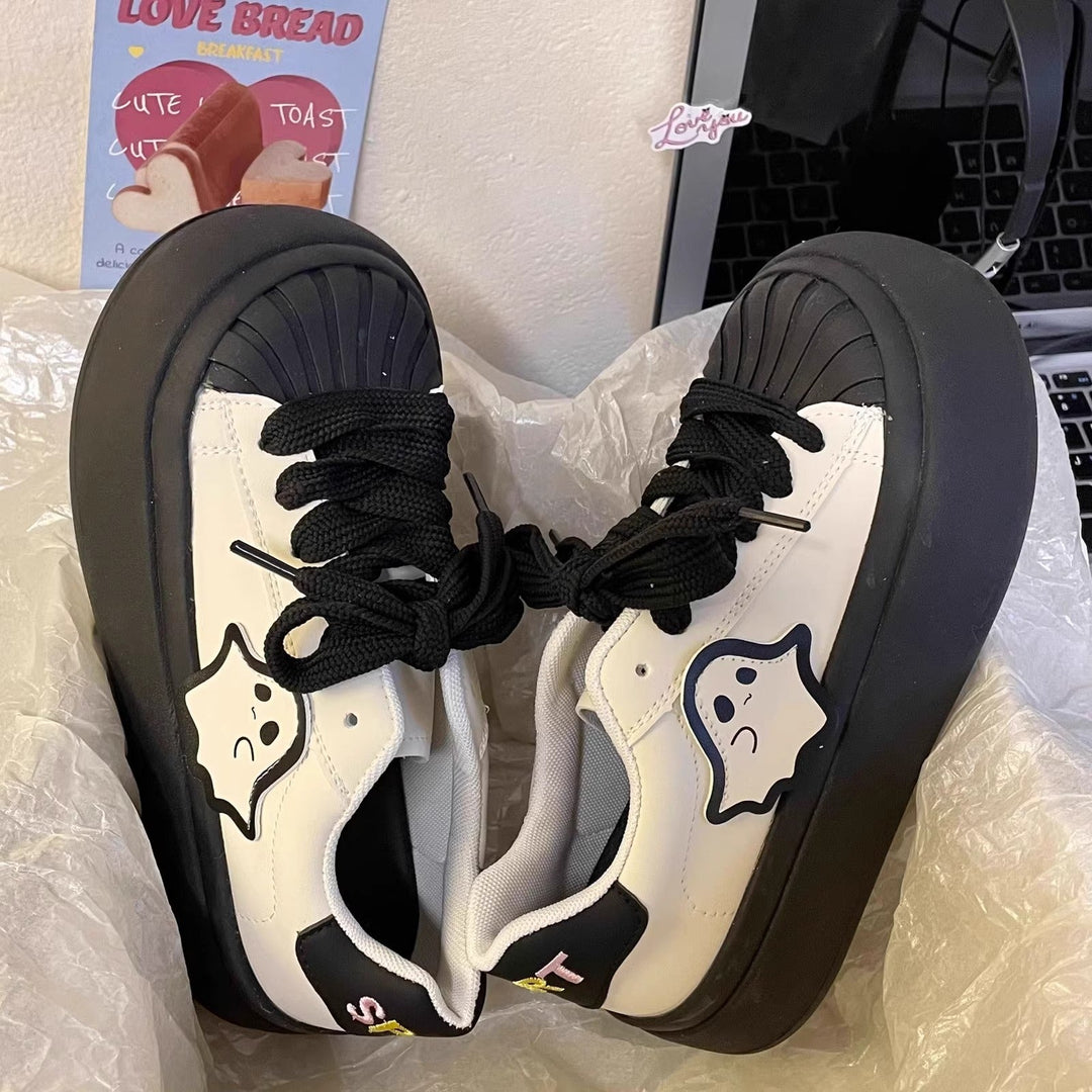 Damen Verspielte Sneakers mit einzigartigem Design und dicker Sohle Drune