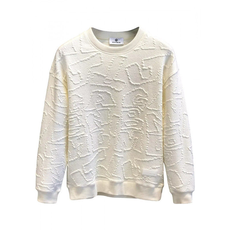 Damen Modischer Sweater mit 3D-Struktur Drune
