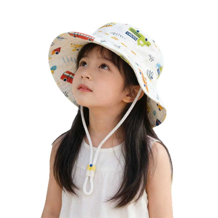 Unisex nan Kinder Sonnenhut mit breiter Krempe verstellbarem Kinnband und Einhornprint  Drune