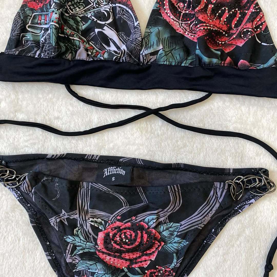 Damen Bikini-Set mit einzigartigem grafischem Design Drune