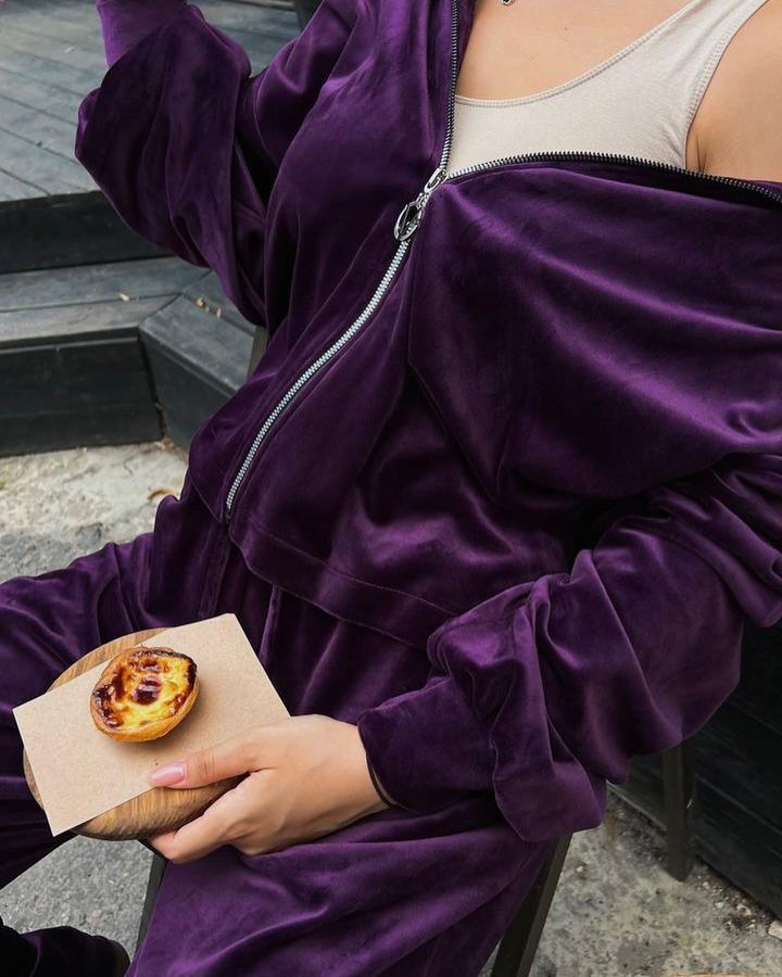 Damen Bequeme und modische Kombi aus Top und Hose Drune