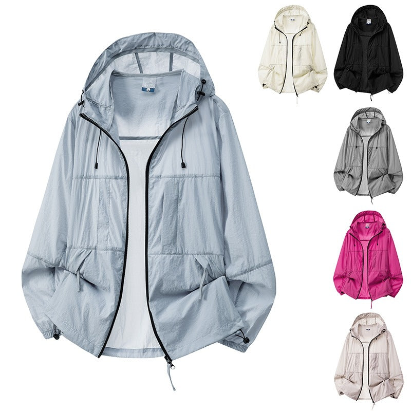 Herren Leichte Outdoor-Windjacke mit Kapuze Drune