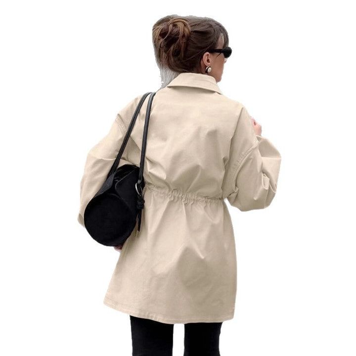 Damen Utility-Jacke im modernen Design mit Gürteldetails und großen Taschen Drune