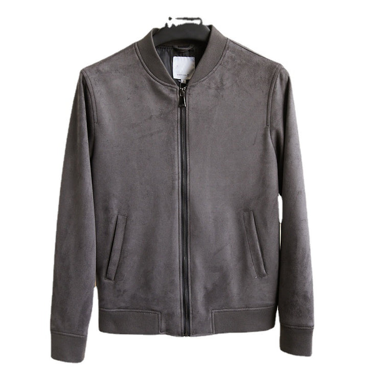 Herren Boxy‑Zip‑Blouson mit Hemdkragen und feinem Wollmix Drune
