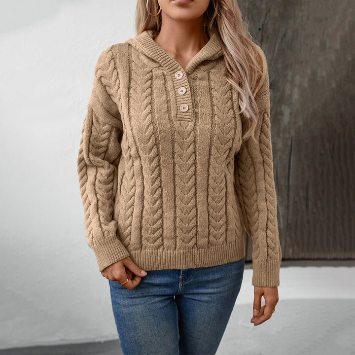 Drune | Klassischer Pullover Mit Zopfmuster Design