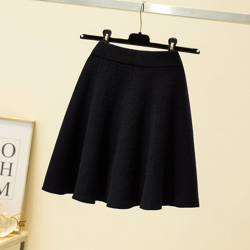 Damen Weit geschnittener, eleganter Midirock Drune