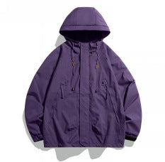 Herren Wasserabweisende Übergangsjacke mit Kapuze Drune