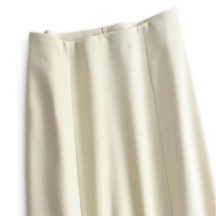 Damen Elegant geschnittener Midirock mit Raffungen Drune