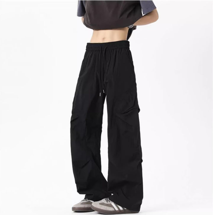 Damen Lässige Cargo-Hose mit Dehnbund und praktischen Taschen Drune