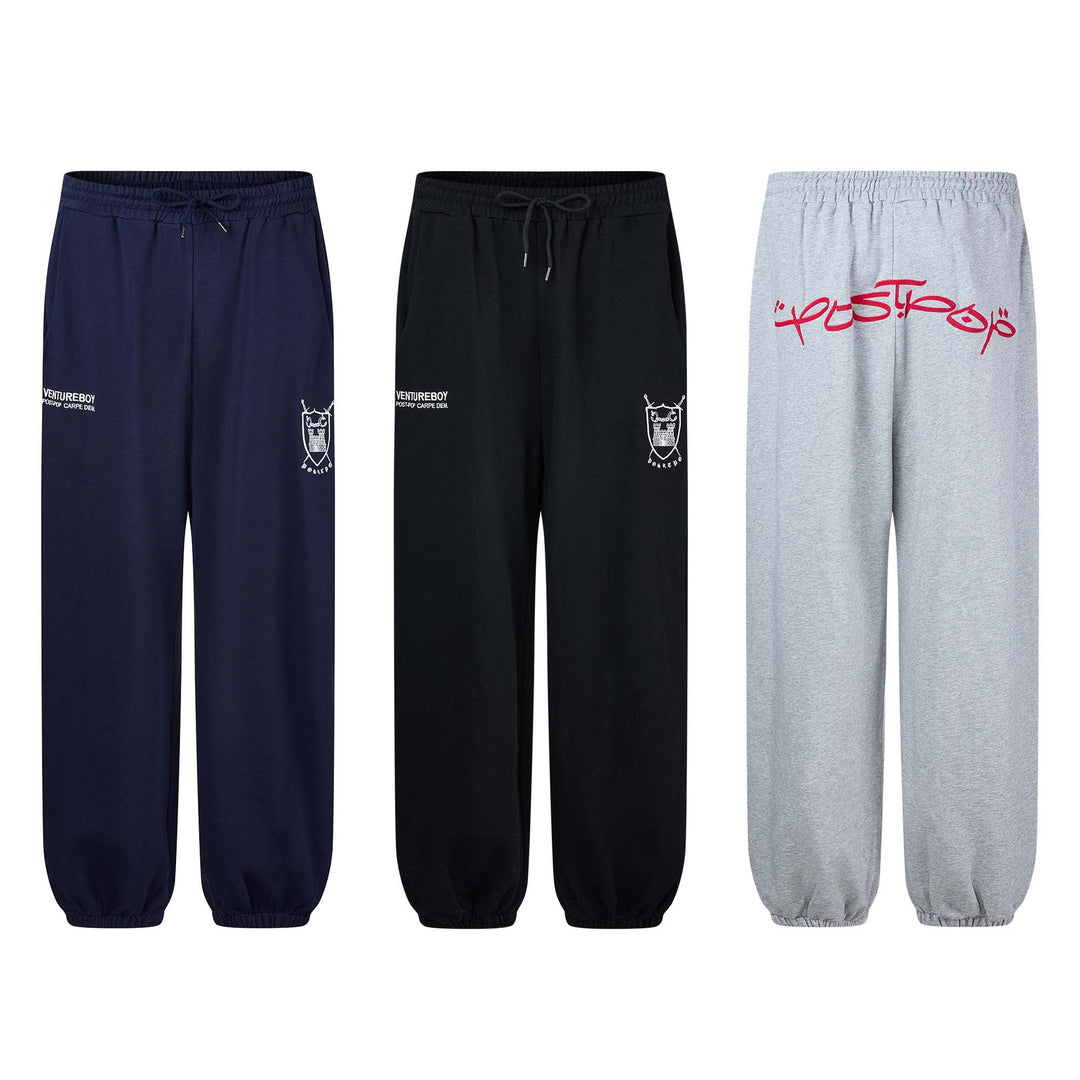 Damen Lounge-Jogginghose mit elastischem Bund, Kordelzug und gerafften Beinabschlüssen Drune