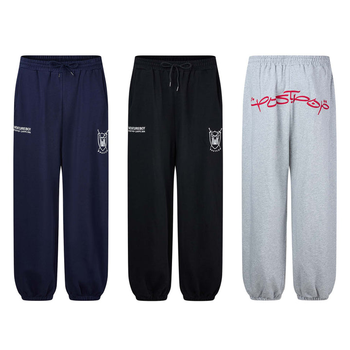 Damen Lounge-Jogginghose mit elastischem Bund, Kordelzug und gerafften Beinabschlüssen Drune