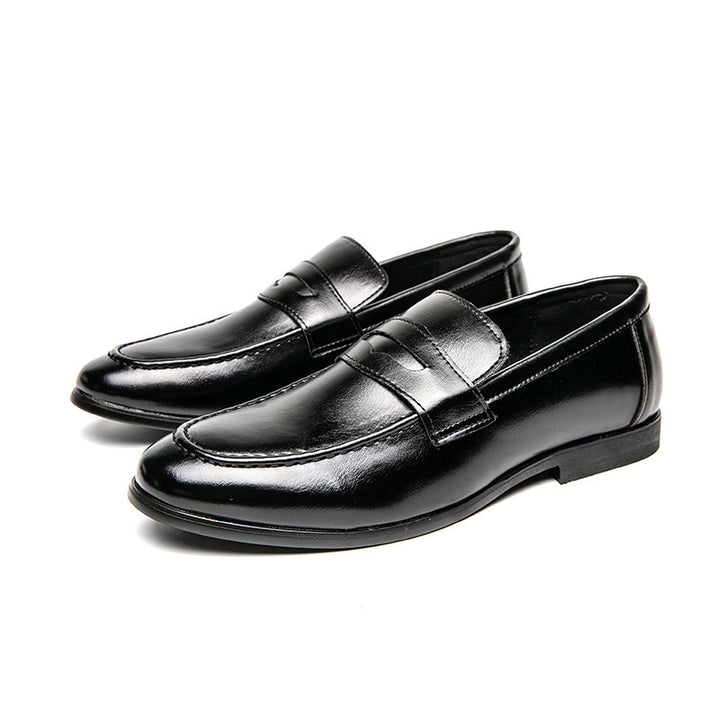 Herren klassische Tassel-Lederloafer mit Mokassinnaht, gepolsterter Komfortinnensohle und rutschfester Gummilaufsohle Drune