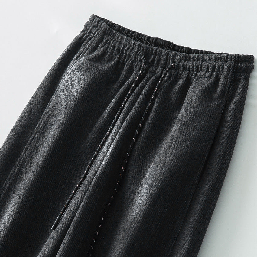 Damen Weite Komfort-Strickhose mit Gummibund und Tunnelzug Drune