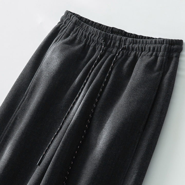 Damen Weite Komfort-Strickhose mit Gummibund und Tunnelzug Drune