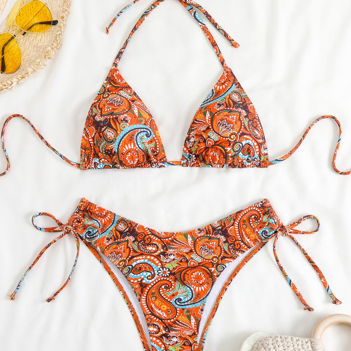 Damen Bikini-Set mit verstellbarem Triangel-Oberteil und hohem Beinausschnitt Drune