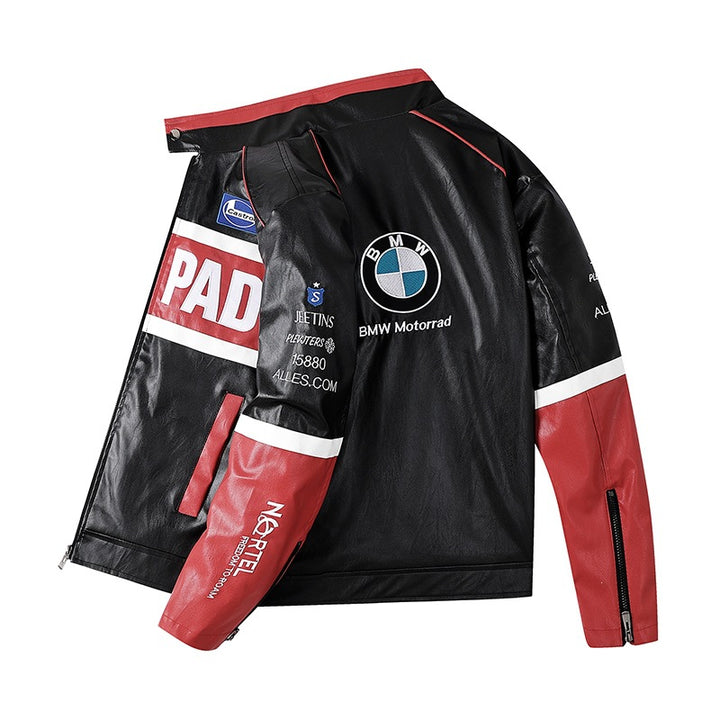 Herren Modische Bikerjacke mit sportlichen Akzenten Drune