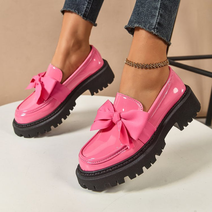 Damen Elegante Slipper mit dekorativer Schleifenverzierung und rutschfester Sohle Drune