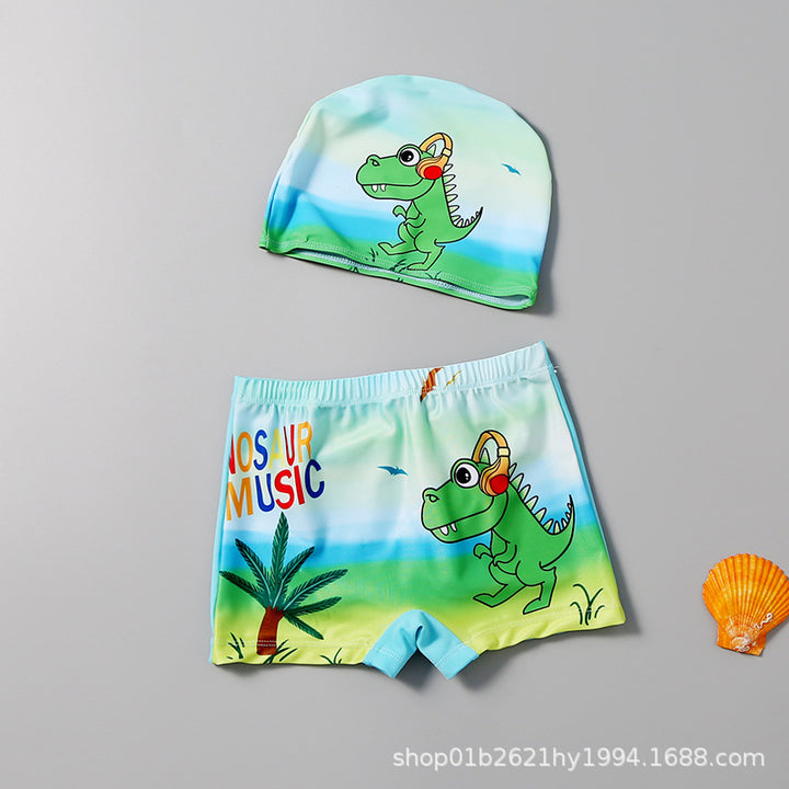 Jungen Schwimmset mit fröhlichem Dinosaurier-Motiv Drune