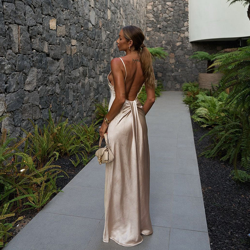 Damen Abendkleid mit elegantem Rückenausschnitt Drune