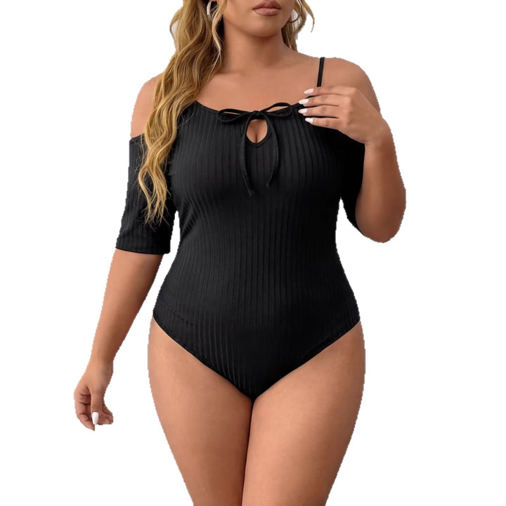 Damen Körperbetontes Oberteil mit Off-Shoulder Design Drune