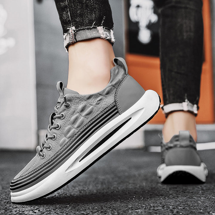 Herren Urbaner Chunky-Sneaker mit gestreifter Zwischensohle und gepolsterter Fersenkappe Drune