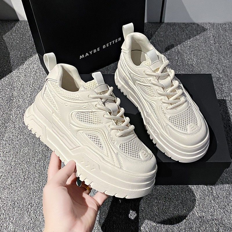 Damen Chunky Sneakers mit luftdurchlässigem Mesh und komfortabler Dämpfung Drune