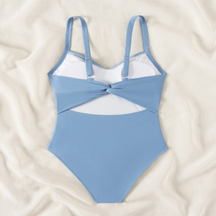 Damen eleganter Einteiler Badeanzug mit raffinierten Drapierungen Drune
