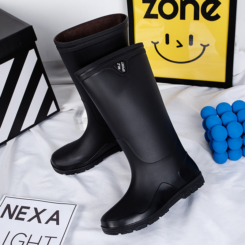 Herren Mittelhohe Wasserdichte Gummistiefel mit kontrastierender Profilsohle Drune