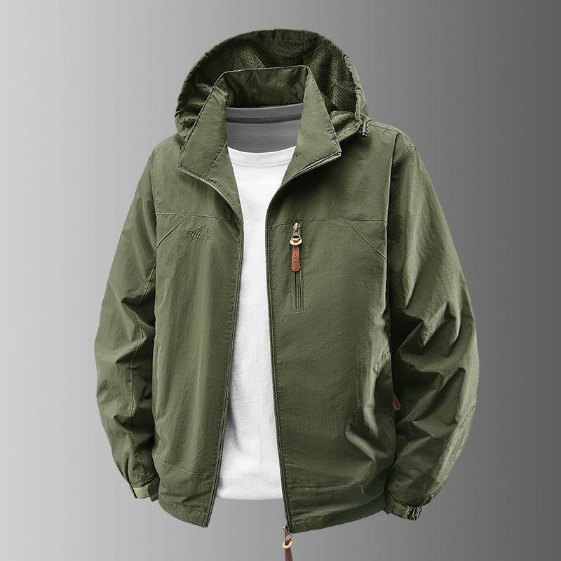 Herren Leichte Waterproof Übergangsjacke Drune