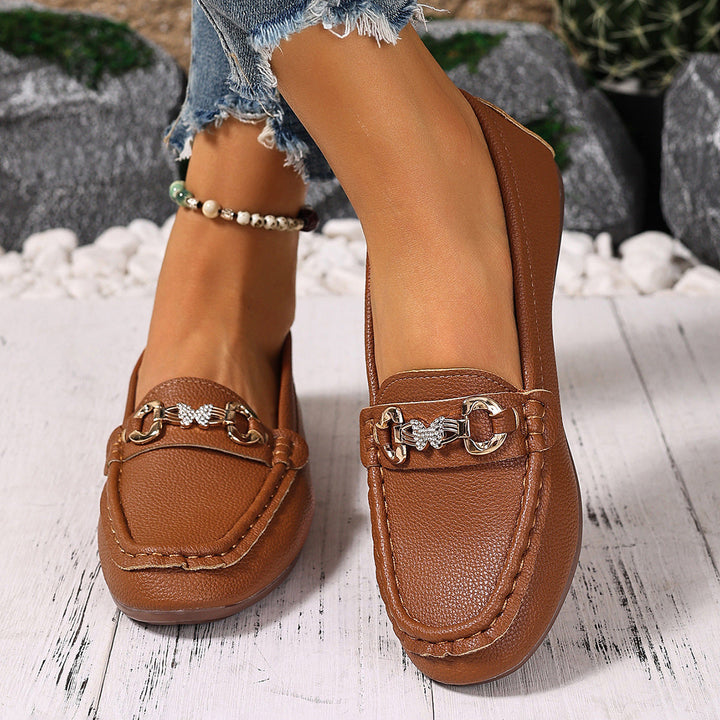 Damen Mokassins mit elegantem Dekor und komfortabler Sohle Drune