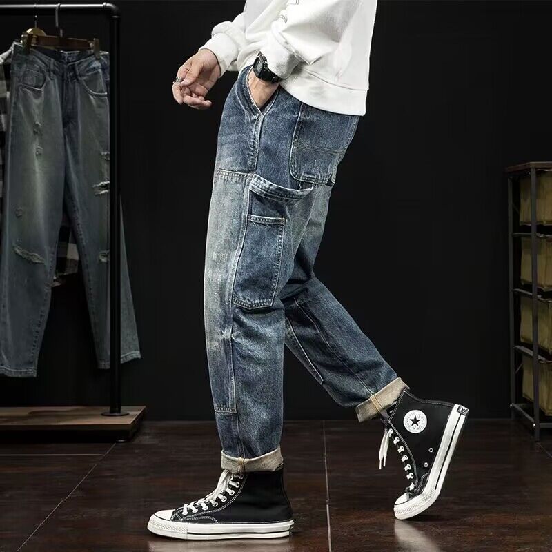 Herren Lässige Utility Jeans Drune