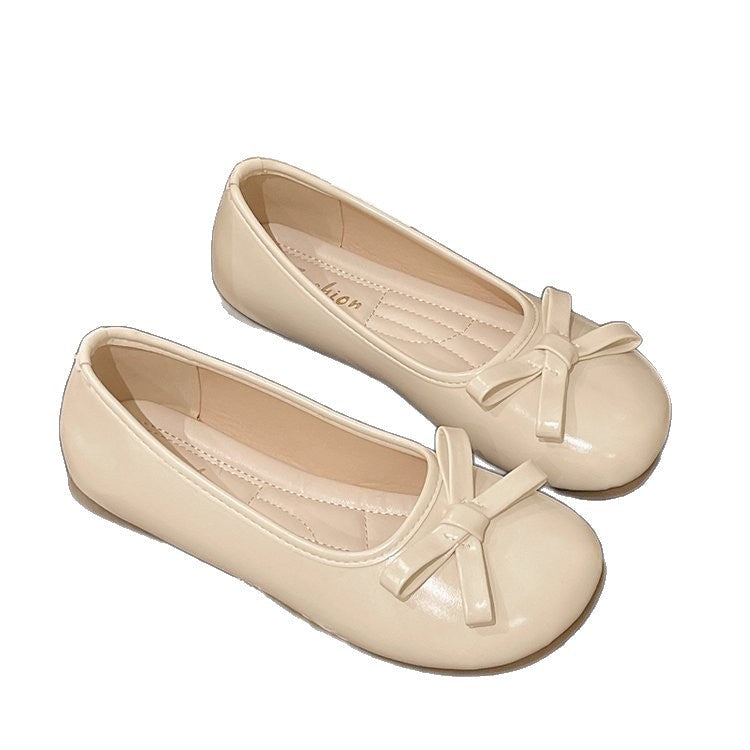 Damen elegante Ballerinas mit zierlichem Schleifenakzent Drune