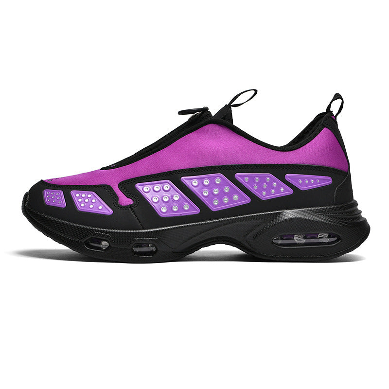 Herren sportlicher Schlupfsneaker mit integrierter Luftkammer, Reißverschlusszug und gedämpfter Profilsohle Drune