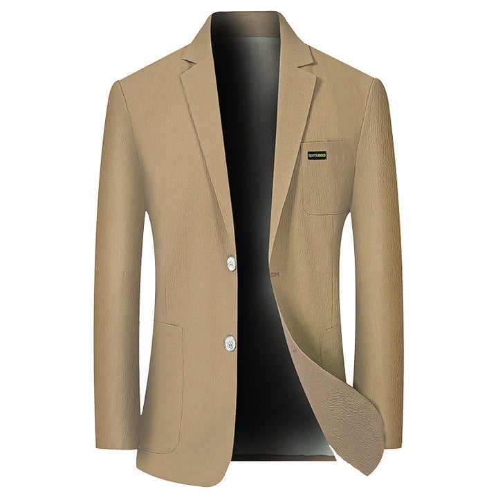 Herren Modernes Stretch Business-Sakko mit schmalem Schnitt und aufgesetzten Taschen Drune