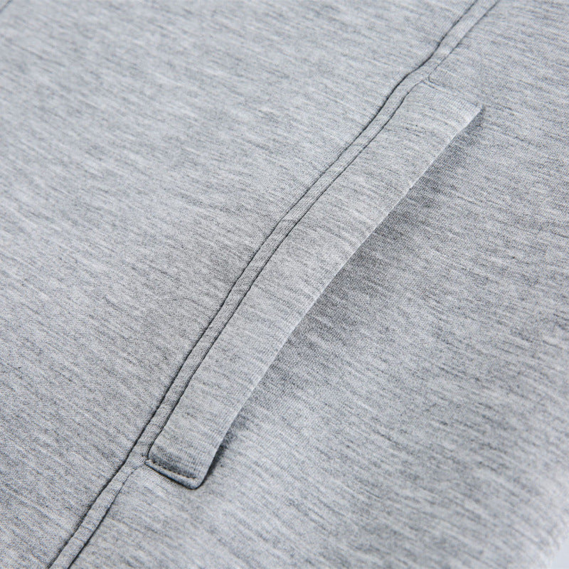 Unisex Boxy-Zip-Sweatjacke mit Hemdkragen, verdeckten Nähten und Eingrifftaschen Drune