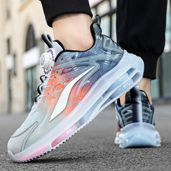 Herren Urbaner Komfort-Sneaker mit sichtbarer Luftkammer, transparentem TPU-Overlay und adaptivem Drehverschluss Drune