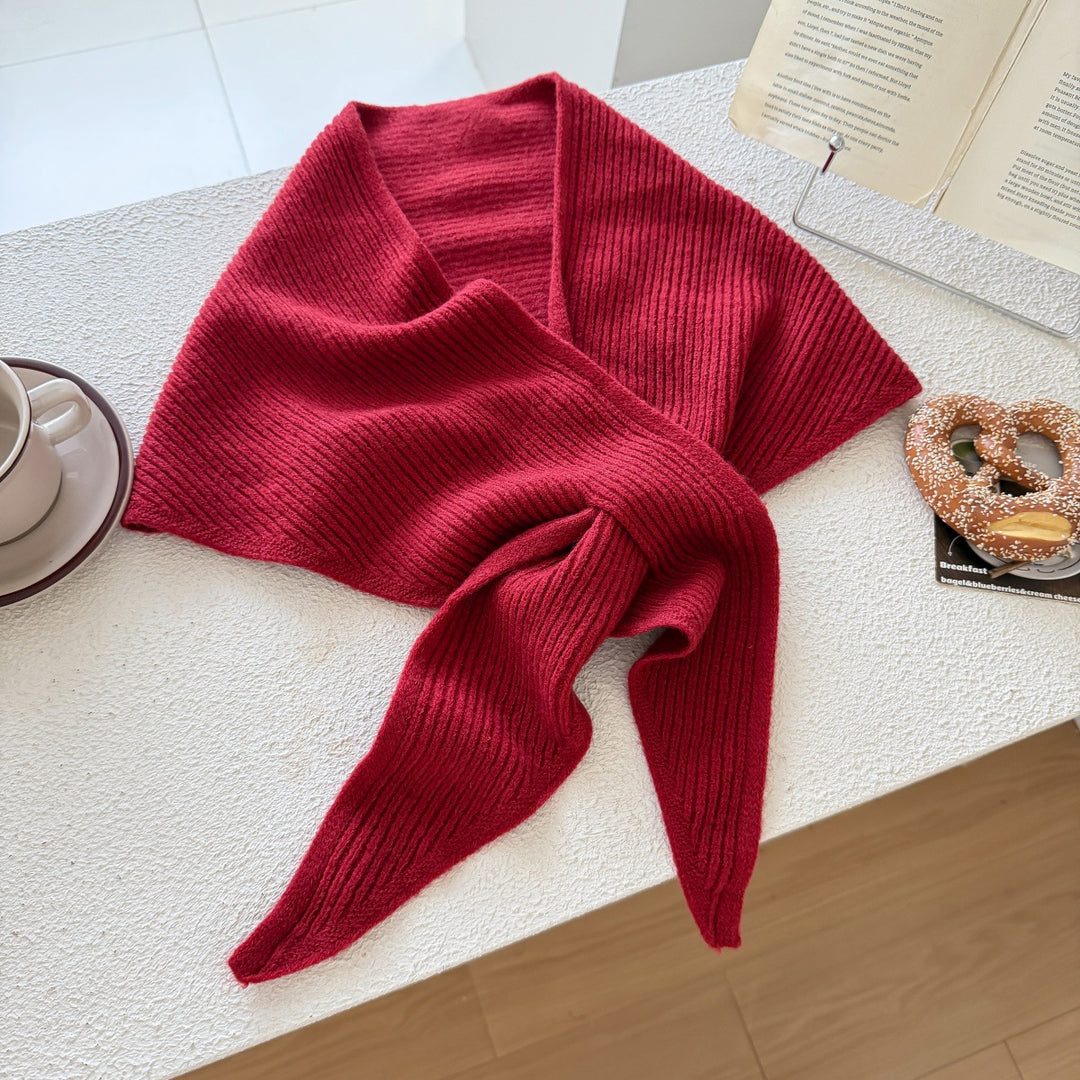 Damen Kuscheliger Wickelponcho mit Modernen Fransen und Elegantem Design Drune