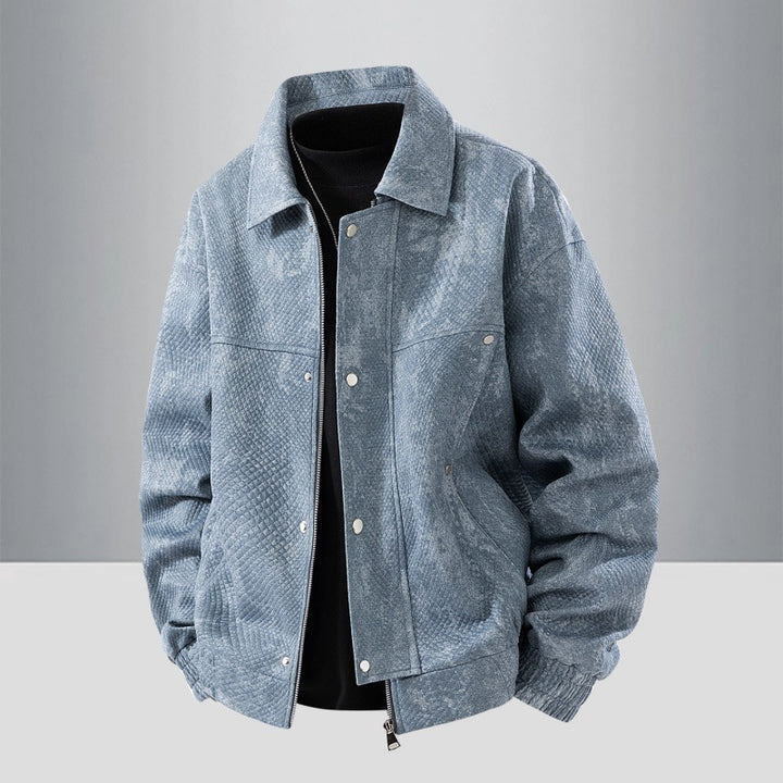 Damen Schlangenleder-Look Freizeitjacke Drune