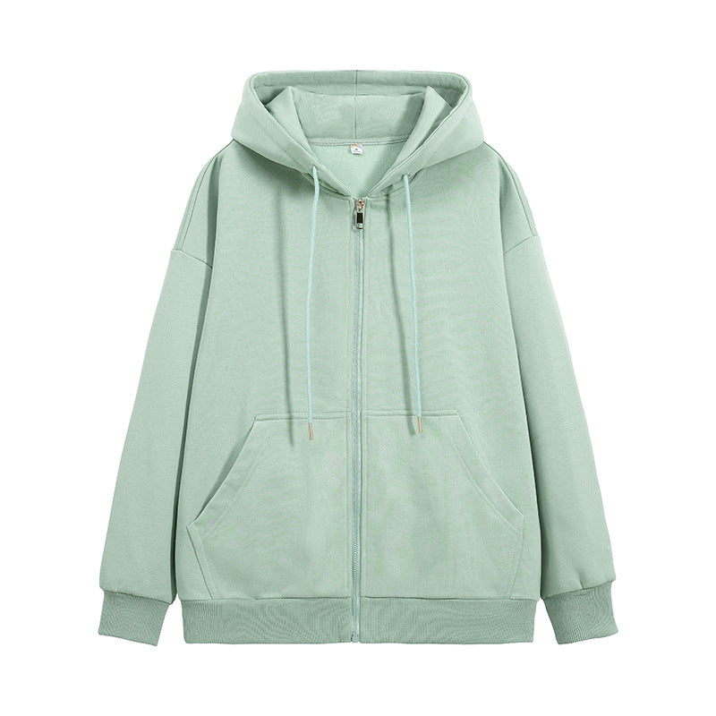 Unisex Oversize Kapuzen-Fleecejacke mit Boxy-Schnitt und Metall-Reißverschluss Drune