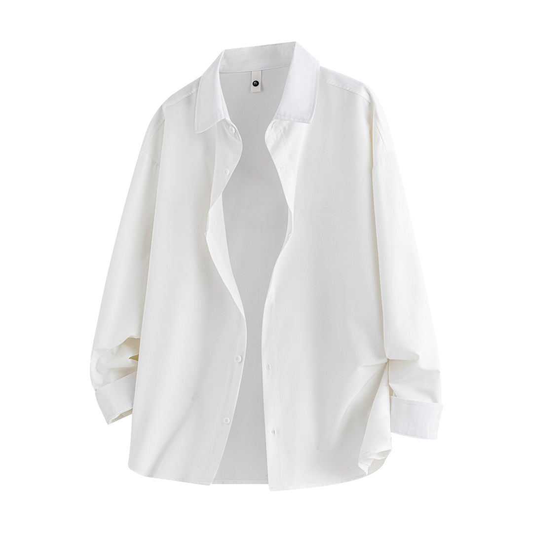 Damen nan oversized Hemdbluse aus fließendem Viskose-Mix Drune