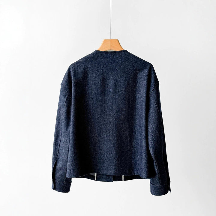 Damen Modische Jacke mit Knöpfen und praktischen Taschen Drune