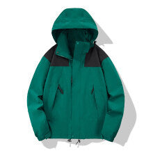 Unisex Leichte technische Softshell-Outdoorjacke mit Kapuze und verstellbarem Saum Drune
