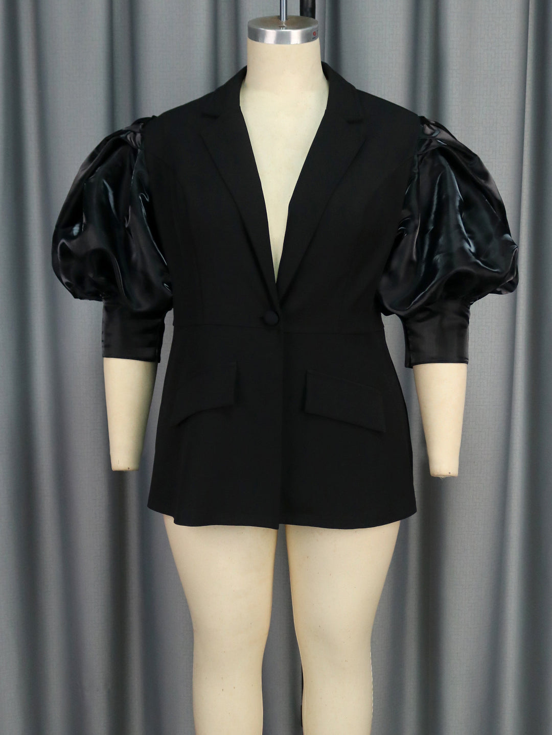 Damen Blazer mit voluminösen Puffärmeln Drune