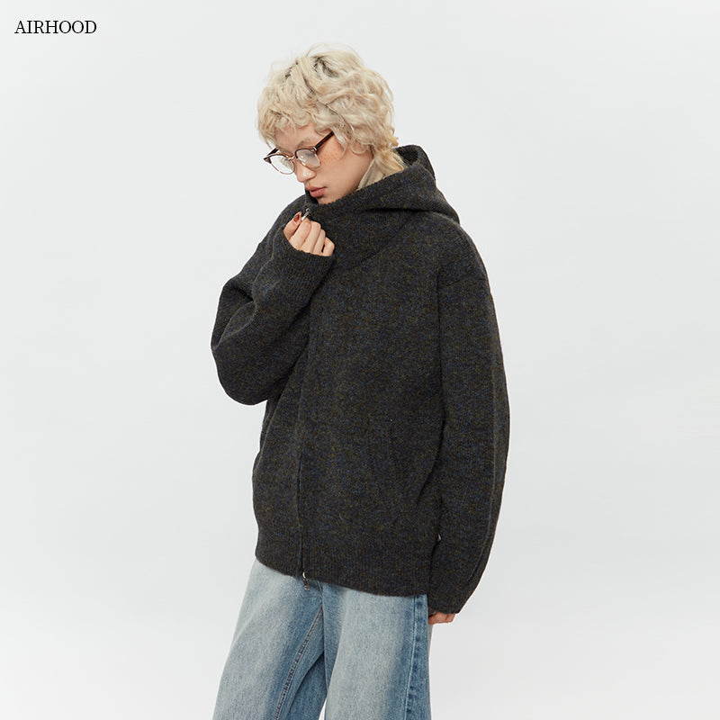 Herren Klassische Strickjacke aus hochwertiger Wolle Drune