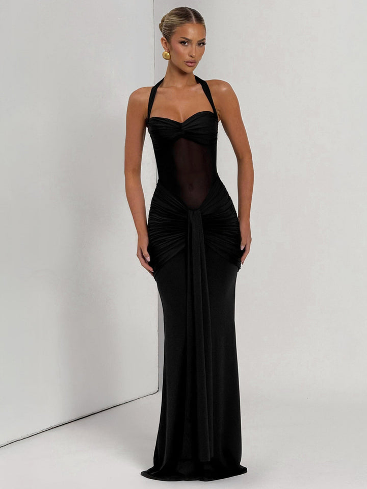 Damen Elegantes Abendkleid mit figurbetontem Schnitt und raffinierten Drapierungen Drune