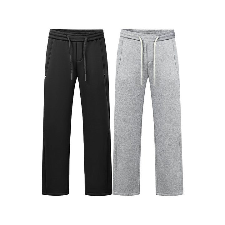 Unisex Locker geschnittene Sweatpant mit geradem Bein, elastischem Bund und aufgesetzten Gesäßtaschen Drune