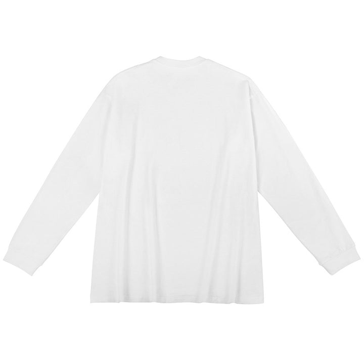 Unisex Oversized Langarm-Basicshirt aus Bio-Baumwolle mit Rundhalsausschnitt Drune