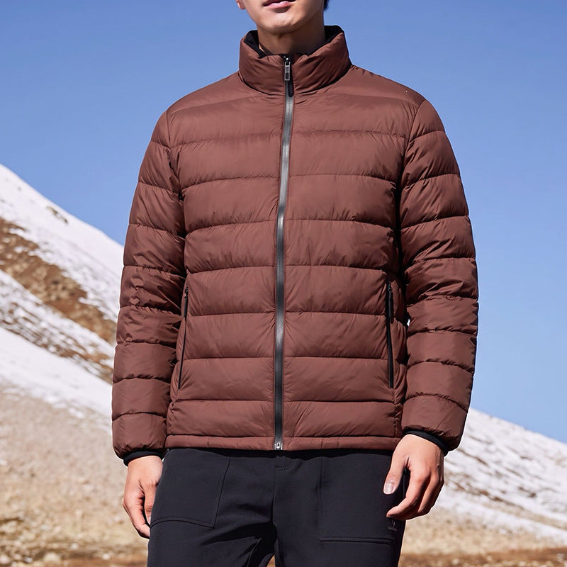 Herren Ultraleichte Kompakt‑Steppjacke mit Thermofüllung, Stehkragen & wasserabweisender Hülle Drune