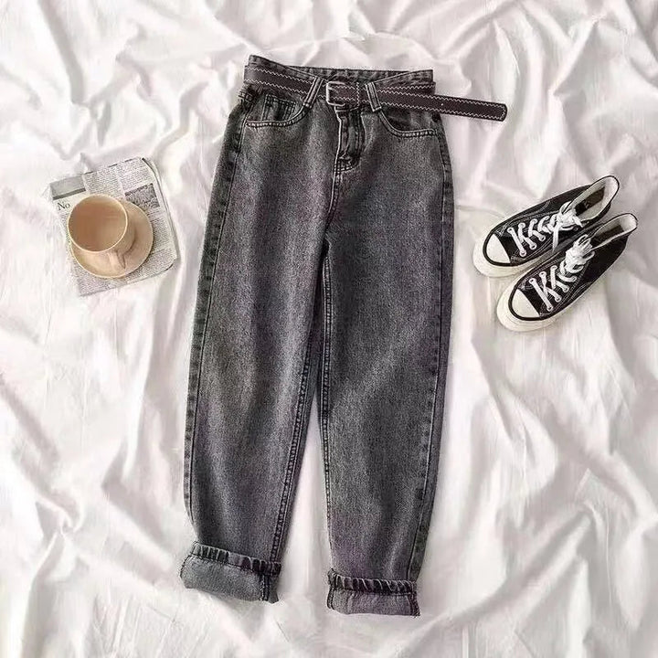 Drune | Women high-waisted jeans straight