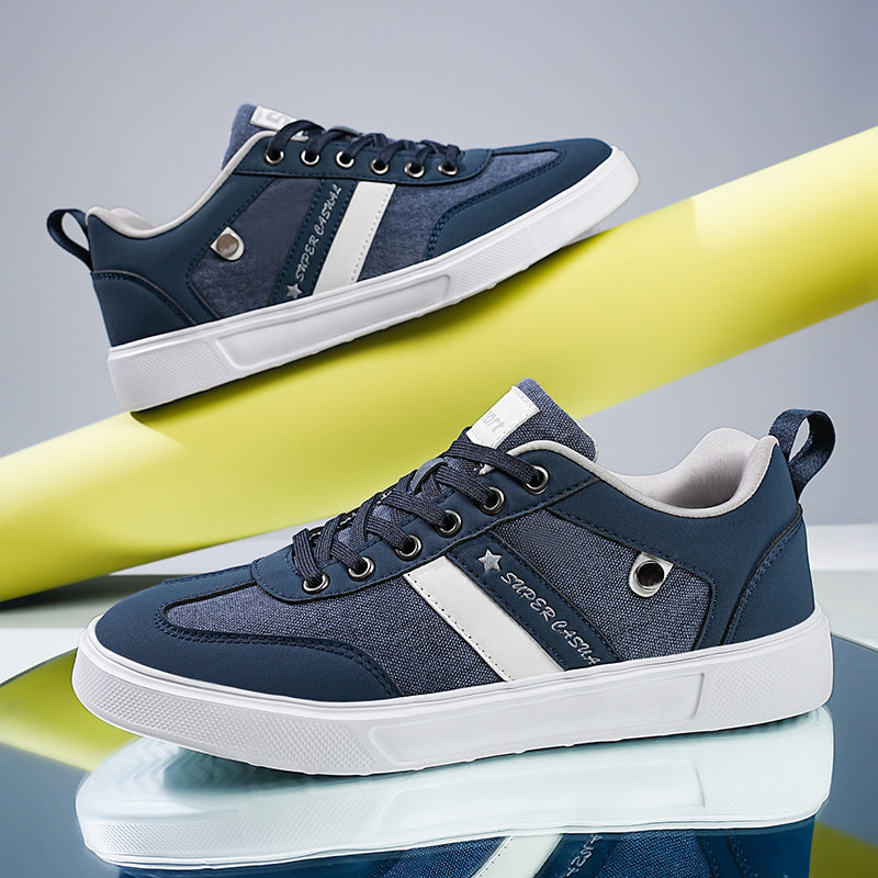 Herren nan urbaner Canvas- und Kunstleder-Sneaker mit gepolstertem Einstieg und profilierter Gummisohle Drune